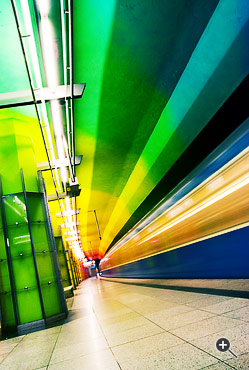U-Bahn-Station Candidplatz in M&uuml;nchen, Deutschland.