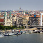 Blick auf die Donau und Elisabethbrücke