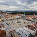 Blick vom Schwarzen Turm auf den Marktplatz von Budweis