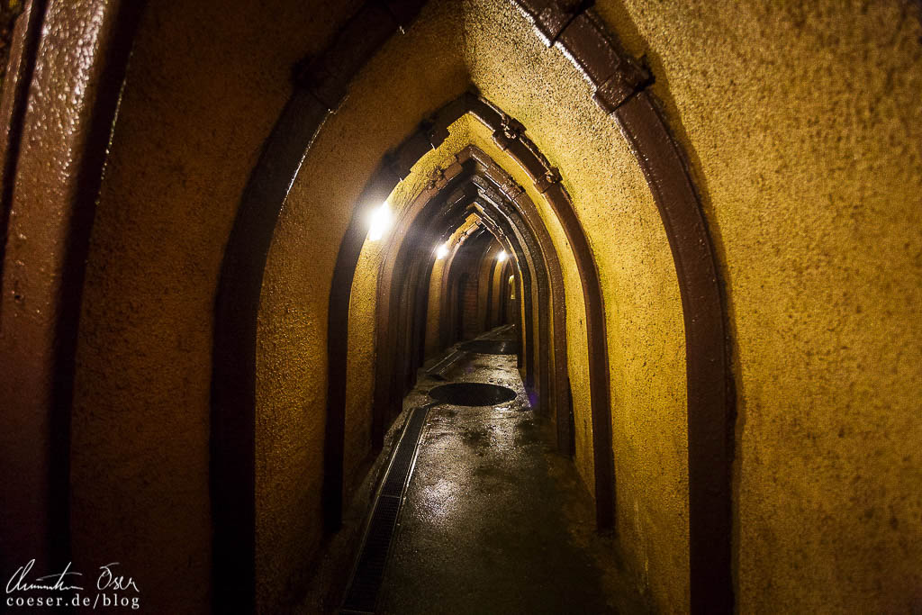 Gänge in den Pilsner historischen Kellern in Pilsen