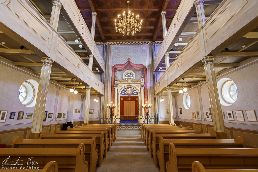 Innenansicht der Alten Synagoge in Pilsen