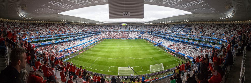 Panorama des Stadion Matmut-Atlantique in Bordeaux
