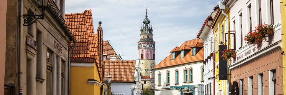 Český Krumlov mit Schlossturm