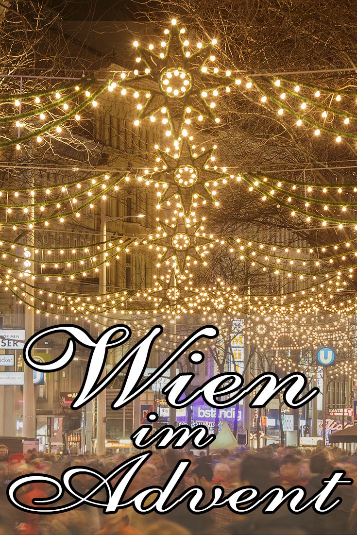 Fotos von Wien (Österreich) im Advent mit den schönsten Weihnachtsbeleuchtungen.