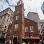 Das Old South Meeting House, wo die Boston Tea Party geplant wurde