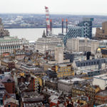 Blick auf Liverpool vom Fernsehturm St. John’s Beacon aus gesehen