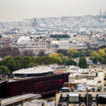 Blick von der Aussichtsterrasse des Eiffelturms in Richtung Montmartre