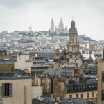 Blick von der Aussichtsterrasse des Kaufhauses Printemps Haussmann in Richtung Montmartre