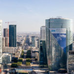 Blick von der Aussichtsterrasse des Grand Arche im Viertel La Défense (Foto von 2007)