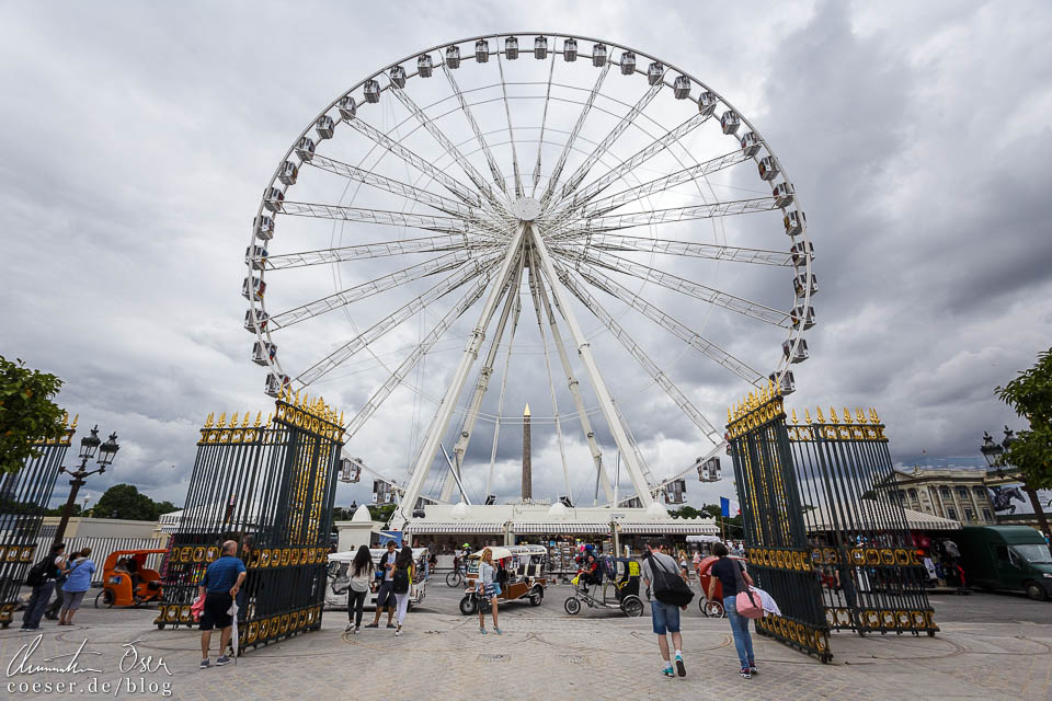 Aussichtspunkt in Paris: Riesenrad auf dem Place de la Concorde