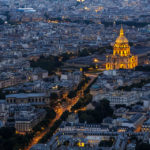 Blick von der Aussichtsterrasse des Tour Montparnasse in Richtung Invalidendom
