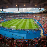 Innenansicht des Stadions Parc de Princes in Paris vor dem Euro-2016-Spiel Portugal – Österreich