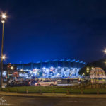 Außenansicht des Stadions Parc de Princes in Paris nach dem Euro-2016-Spiel Portugal – Österreich