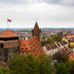 Blick aus dem Sinwellturm auf einen Teil der Nürnberger Kaiserburg