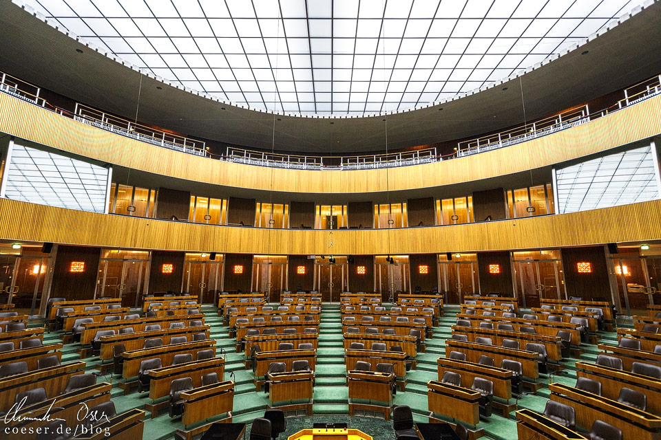 Sitzungssaal des Nationalrats im Wiener Parlament