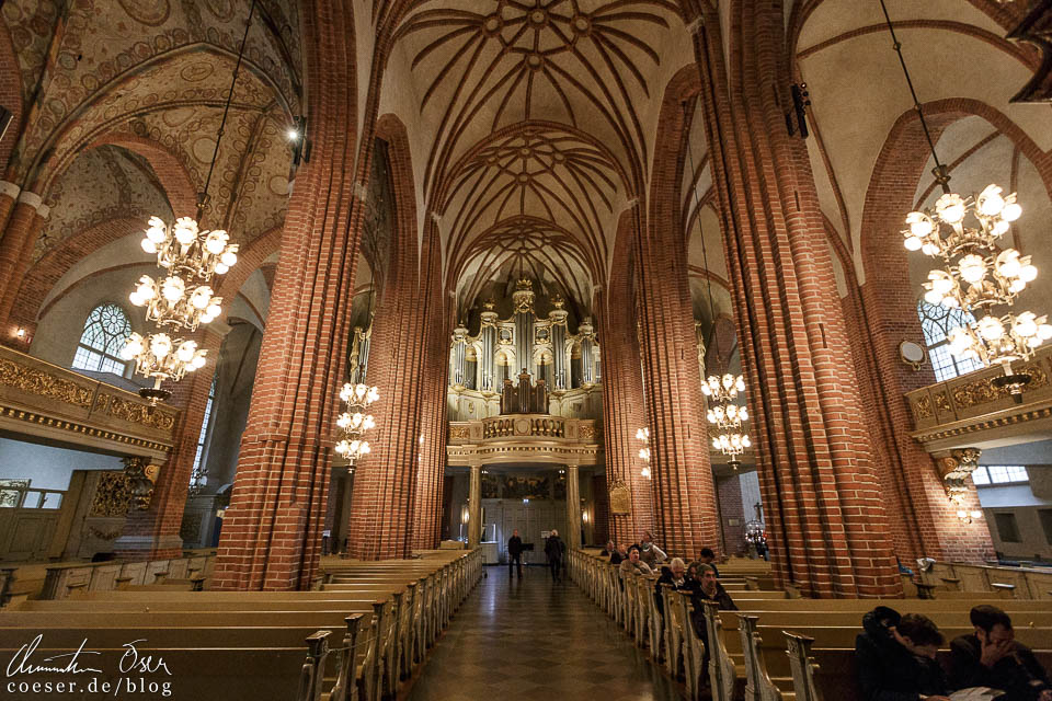 Innenansicht der Storkyrkan (Nikolaikirche) in Stockholm