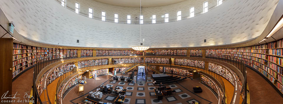 Innenansicht der Stadtbibliothek (Stockholms Stadsbibliotek)