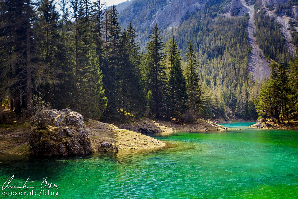 Smaragdgrünes Wasser im Grünen See in Tragöß