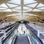 Die Metro-Station Alameda, entworfen von Architekt Santiago Calatrava