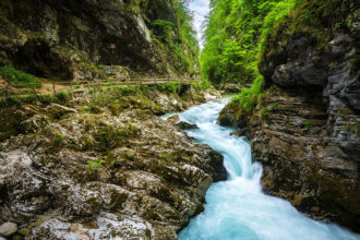 Die Vintgar-Klamm nahe Bled