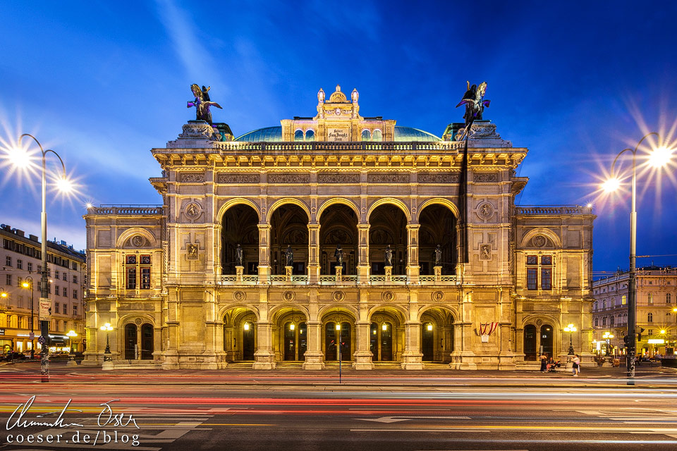 Frontalansicht der Wiener Staatsoper