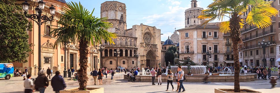 Platz in der Altstadt von Valencia