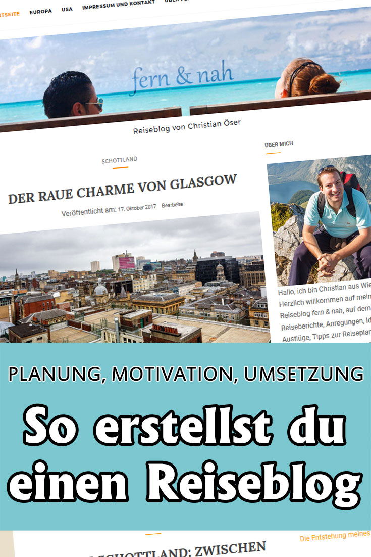 Wie erstellt man einen Blog? Wie kommt man auf die Idee, was steht zwischen der Planung und Umsetzung, woher nimmt man die wöchentliche Motivation?