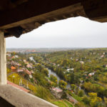 Blick vom Rundgang neben der Wenzelskapelle auf das Thayatal