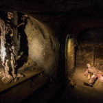 Ausstellung in den dunklen Gängen im Znaimer Untergrund
