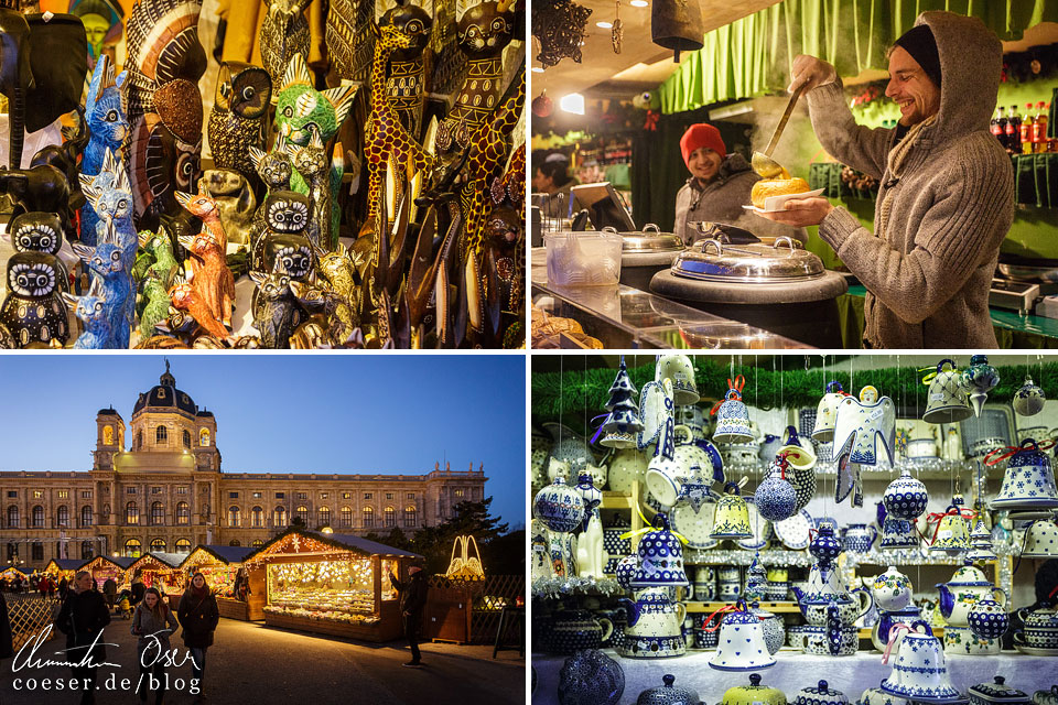 Weihnachtsdorf am Maria-Theresien-Platz in Wien