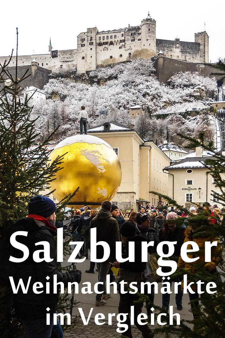 Weihnachtsmärkte in Salzburg: Erfahrungsbericht zum Christkindlmarkt, Schloss Hellbrunn, Mirabellplatz, Sternadvent-Markt mit Fotos und GPS-Koordinaten.