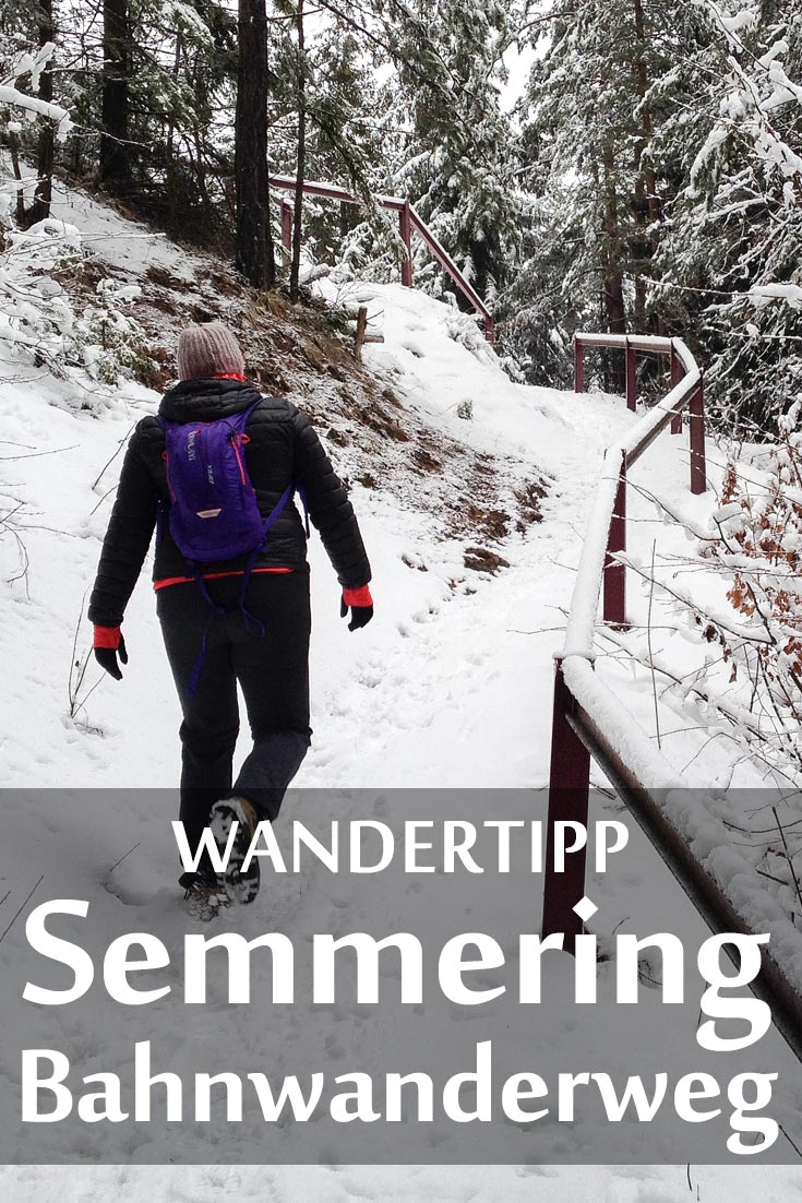 Bahnwanderweg am Semmering: Erfahrungsbericht mit Fotos des 20-Schilling-Blicks und des Viadukts Kalte Rinne im Winter.