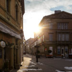 Historische Gebäude in der Altstadt von Sopron
