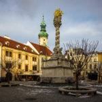 Die Dreifaltigkeitssäule auf dem Hauptplatz von Sopron