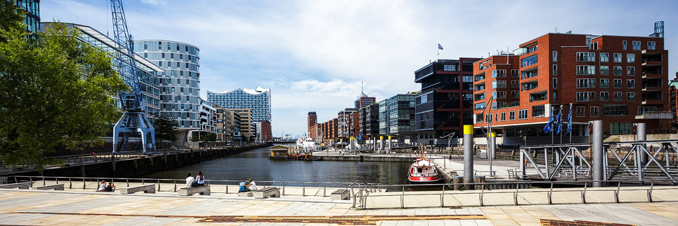 Die HafenCity in Hamburg
