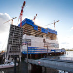 Baustelle der Elbphilharmonie im Oktober 2009