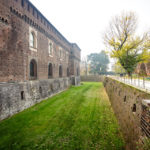 Burggraben des Mailänder Schlosses (Castello Sforzesco)