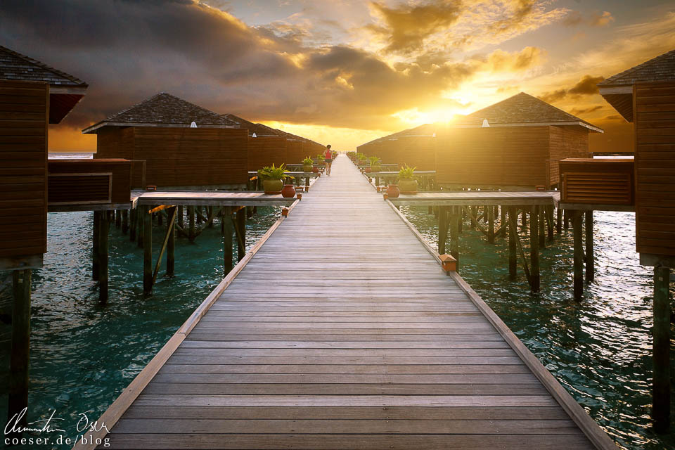 Sonnenaufgang auf der Insel Meeru (Malediven)