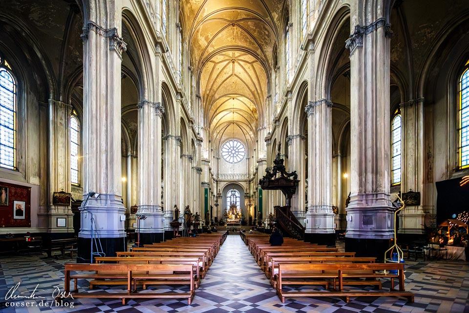 Innenansicht der Eglise Sainte-Catherine in Brüssel