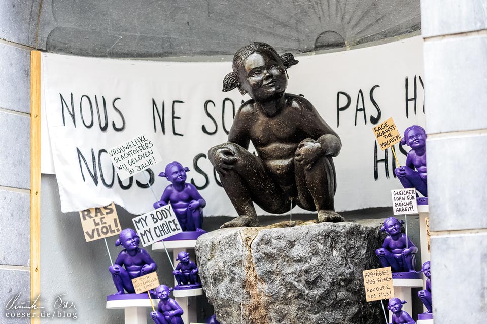 Statue Jeanneke Pis in Brüssel