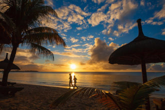Sonnenuntergang auf Mauritius