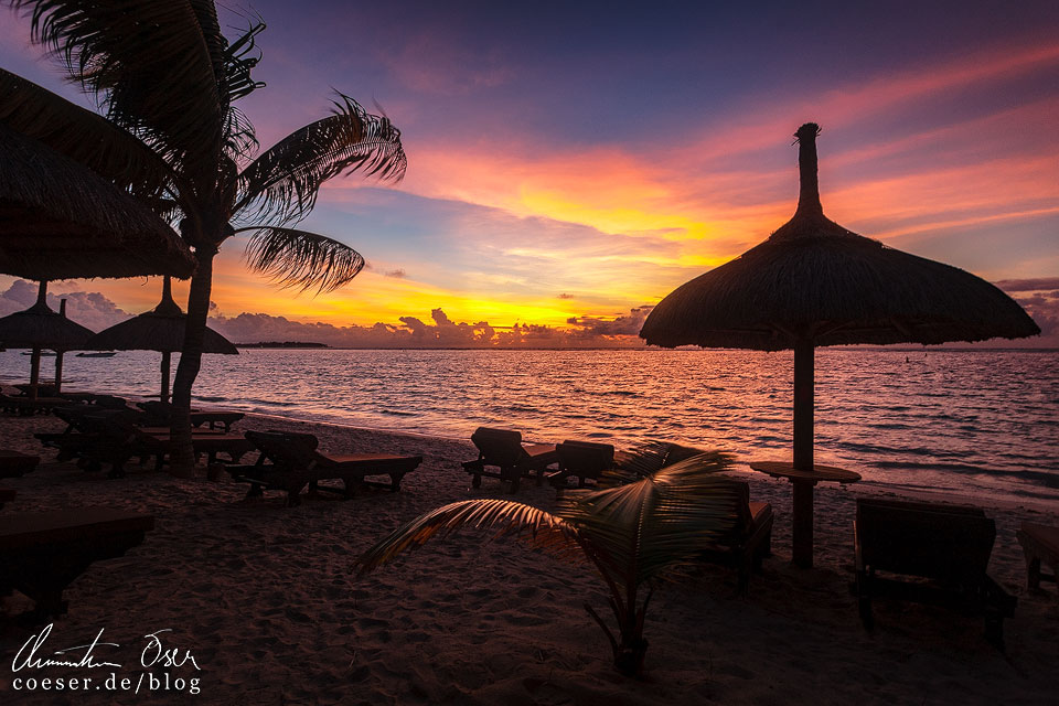 Sonnenuntergang auf Mauritius
