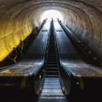 Rolltreppen in der Metro-Station Dupont Circle in Washington