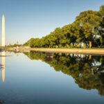 Spiegelung des Washington Monument im Reflection Pool