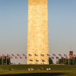 Rund um das Washington Monument stehen 50 Fahnen für alle US-Bundesstaaten