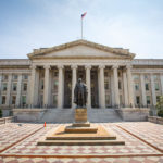 Das Finanzministerium (U.S. Department of the Treasury) in Washington