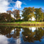 Spiegelung der Mühle De Molen van Piet