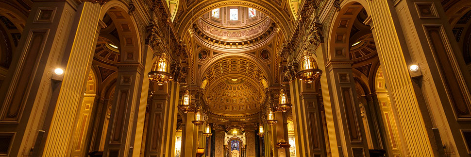 Innenansicht der Cathedral Basilica of Saint Peter and Paul in Philadelphia