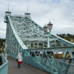 Die Loschwitzer Brücke ("Blaues Wunder") in Dresden