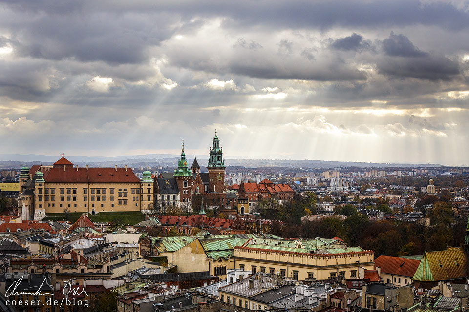 Himmelstreppen über dem Wawel in Krakau